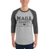 MAGA Varsity 3/4 sleeve raglan shirt - Image 2